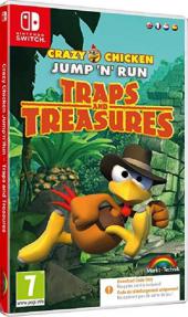 Crazy Chicken - Traps and treasures + Volante (Code in box) - SWITCH